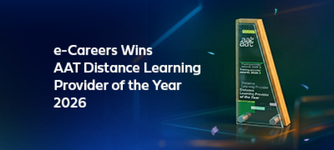 e-Careers Wins AAT Distance Learning Provider of the Year 2026
